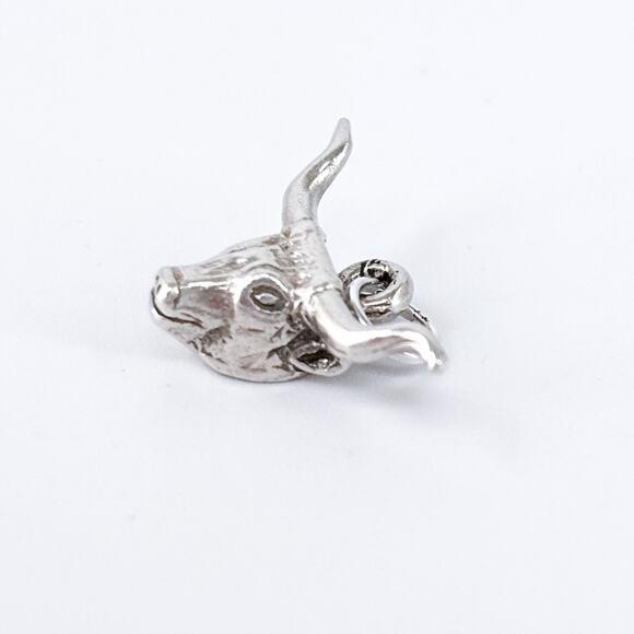 Vintage Sterling Silver 925 Longhorn Pendant | Western Charm - Picture 3 of 7